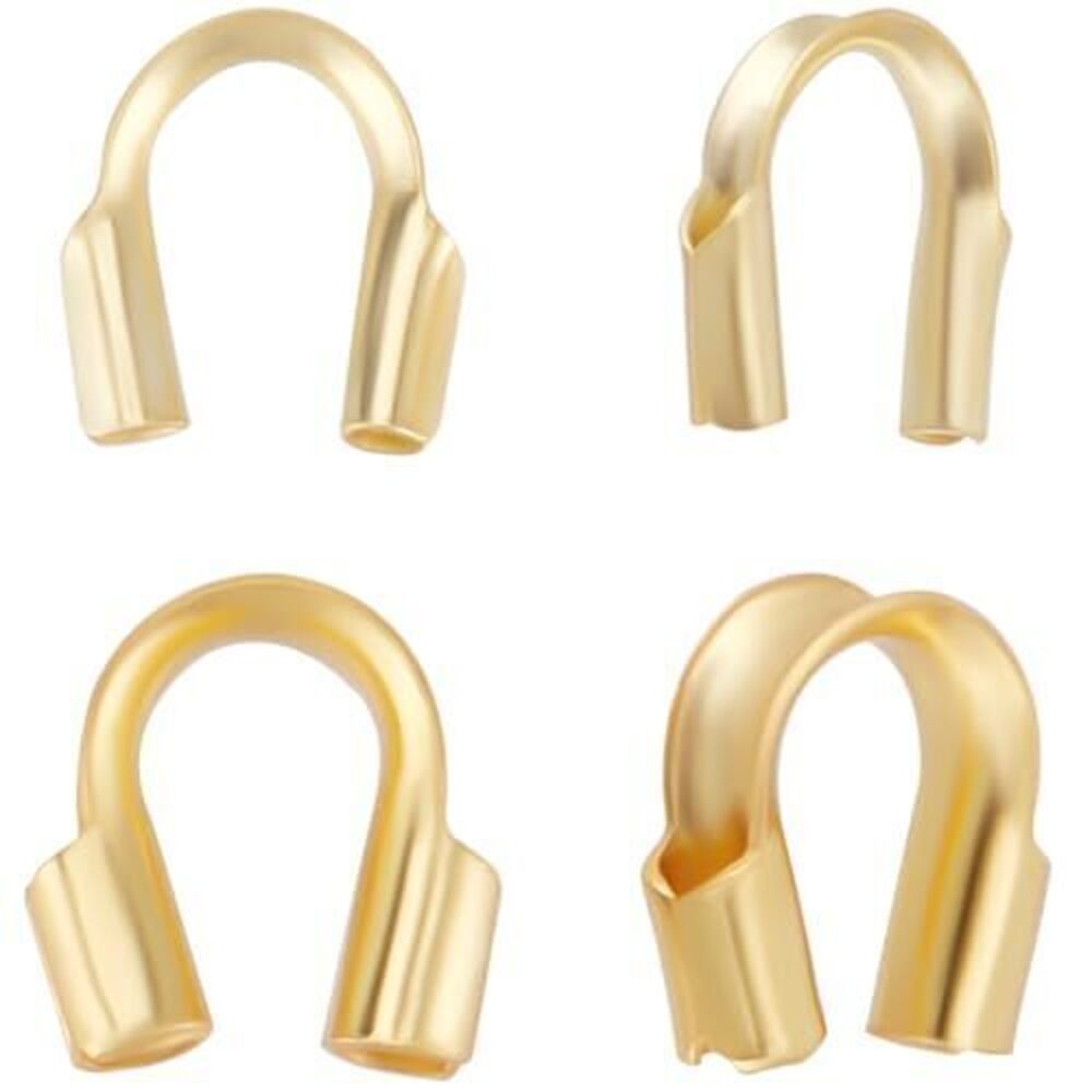 5875 1 Box 20Pcs Wire Guardians Real 18K Gold Plated 925 Sterling Silver U